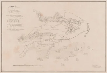 Sketch of the Fortress of Ghuznee. Taken by Storm on the 23rd July 1839