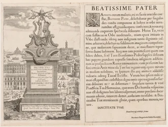 Frontispiece from Prospectus Locurum Urbis Romae Insignium