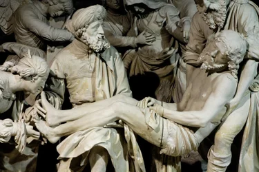 The Entombment and the swoon of the Virgin