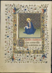 Leaf from a Book of Hours: St. Matthew