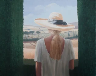 Girl, Back View, Tuscany