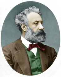 Jules Verne, French novelist, here in 1877