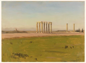 Study of the Ruins of the Temple of Olympian Zeus