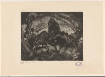 Hilly Landscape with Trees (original title: Les Arbres)