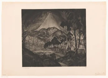 Hilly Landscape with Industry