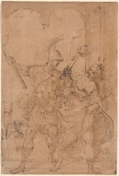 Alexander and Thaïs Setting Fire to Persepolis