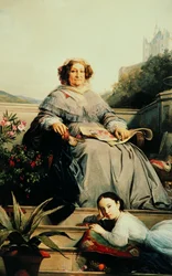 Portrait of Madame Clicquot, née Ponsardin with her Daughter