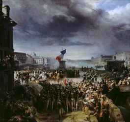 The National Guard of Paris leaves for the Army