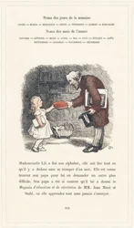 Mademoiselle Lili Can Read, Page 40 - Alphabet of Mademoiselle Lili, by L. Froelich and by a Dad (Hetzel Himself). Bibliotheque & Magasin d