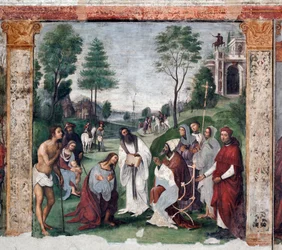 Life of St. Cecile: Urban I invites Valerian to convert