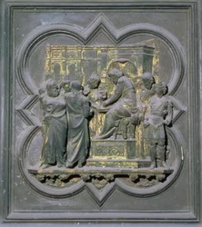 Pontius Pilate Washing His Hands before Christ, Sixteenth Panel of the North Doors of the Baptistery of San Giovanni