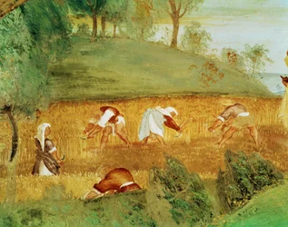 Left Side of the Capella Suardi, Church Santa Barbara in Bergamo