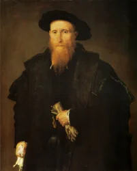Portrait of an Old Man with Gloves