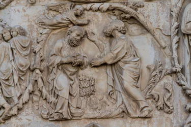 Gideon Wringing Fleece (detail)