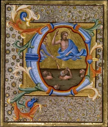 Last Judgment in an Initial C, ca. 1406-7