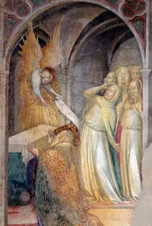 Archangel Gabriel Announces the Coming Birth of John the Baptist to Zechariah (detail)