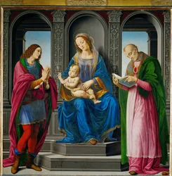 Madonna and Child with Saint Julian and Saint Nicholas of Myra