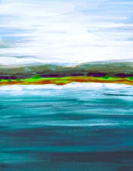 Vibrant Lake Horizon