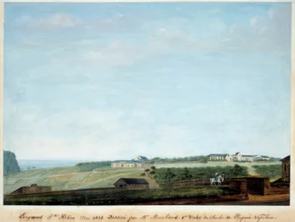 View of Longwood on the Island of Sainte Helene, May 1821