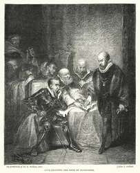 Alva exacting the Oath of Allegiance (engraving)