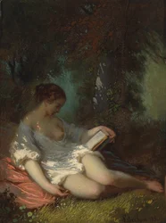 Reader in a Park Landscape