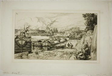 The Seine at the Mouth of the Canal Saint-Martin