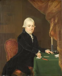 Jan Bernd Bicker (1746-1812). Portrait of an unknown man.[1] Alternative title(s): Jan Bernd Bicker (1746-1812).[3] Portrait of Jan Bernd Bicker (1746-1812), merchant and banker in Amsterdam, in 1796 president of the National Assembly, husband