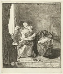 Mother with Sleeping Child by the Window