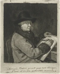 Portrait of the Artist Johannes Janson, Drawing