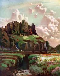 Harlech Castle, Merionethshire, Wales, 1924-1926
