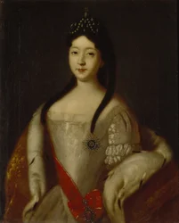 Portrait of the Tsesarevna Anna Petrovna of Russia, Daughter of Emperor Peter I of Russia