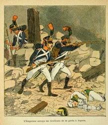 Emperor Napoleon Sent His Guard to Aspern During the Battle of Essling