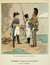 Illustration from the book The Memorial of Saint Helene by Count Emmanuel de Las Cases: Le Marechal Pierre Augereau, Duke of Castiglione
