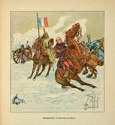 Admiral Jean Bernard Jaureguiberry (1815-1887) at Saint Jean sur Evre in January 1871