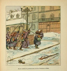 The Army of the Loire: Entrance of the Prussians in the City of Le Mans in January 1871