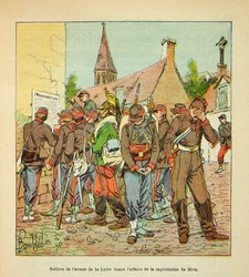 The Army of the Loire: Soldiers of the Army of the Loire Reading the Case of the Surrender of Metz