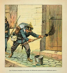 The Prussians Set Fire to 193 Houses After the Capture of Chateaudun