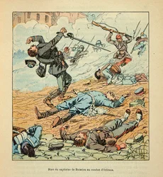 Death of Captain De Boissieu during the fighting of Orleans on 11 October 1870