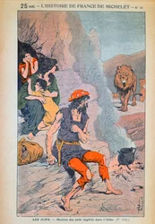 Spanish Jews Taking Refuge in the Atlas Mountains in the 15th Century, Illustration from 