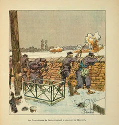 The Army of the Loire: The French Shooters of Paris Defend the Cemetery of Montsort (Alencon) in January 1871