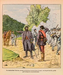 Colonel Bourras during the Brouvelieures fighting in October 1870