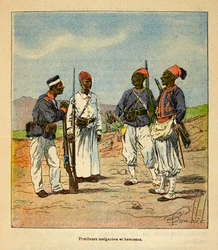 The War in Madagascar: Malagasy and Haoussas Tirailleurs