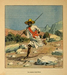 The War in Madagascar: Anecdotal History of the French Expeditions of 1885-1895 by Henri Galli, Illustrated by Louis Bombled: A Courier from Queen Ranavalona in 1895