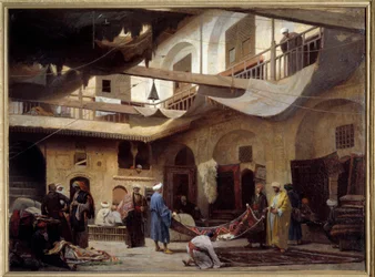 The Carpet Bazaar in the Khan-Khabil in Cairo