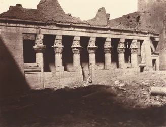 Philae, Inner Court, West Colonnade, 1859/1860