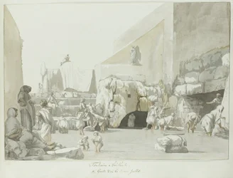Fountain Arethuse with Spring (Voyage en Italie, en Sicile et à Malte - 1778)
