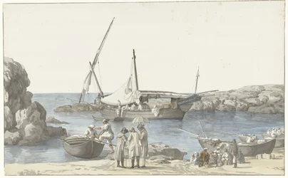View of Taranto and Port of Luogo Vivo (Voyage en Italie, en Sicile et à Malte - 1778)