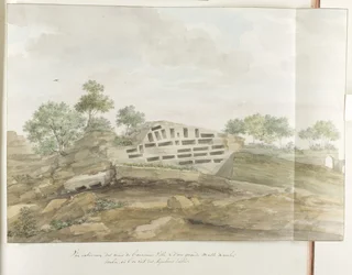 View of the Walls of Agrigentum and Many Rock Tombs