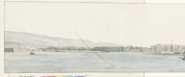 View of the Port of Messina and the Mountains of Calabria from the Quay