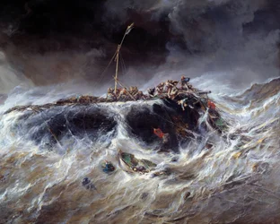Sinking of the Three-Masted Ship Emily in 1823